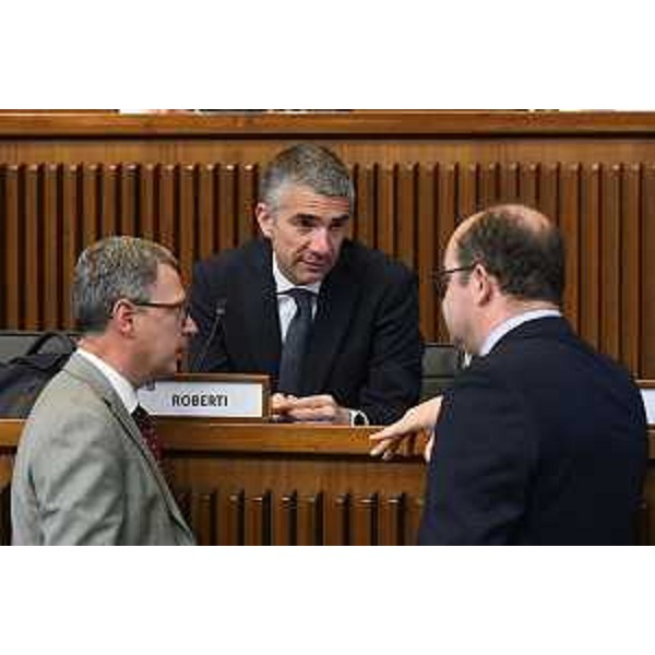Gli assessori regionali Stefano Zannier, Pierpaolo Roberti e Mario Anzil - Gli assessori regionali Stefano Zannier, Pierpaolo Roberti e Mario Anzil