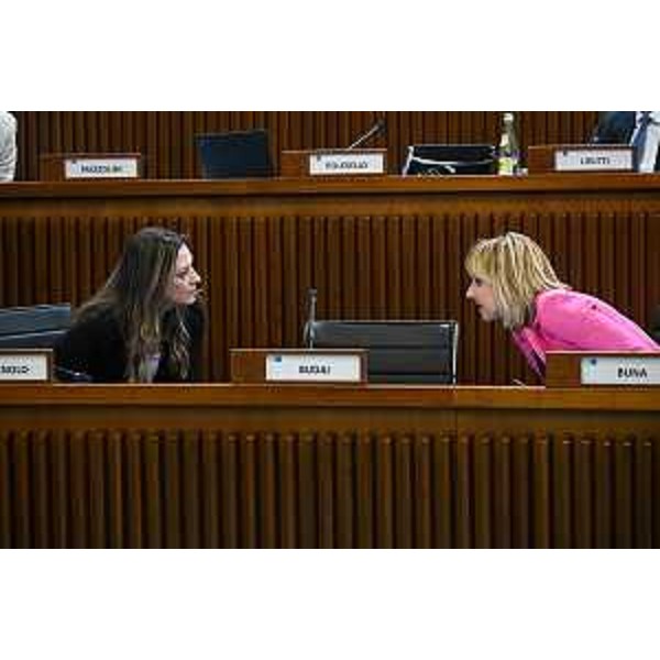 Le consigliere leghiste Maddalena Spagnolo e Lucia Buna - Le consigliere leghiste Maddalena Spagnolo e Lucia Buna