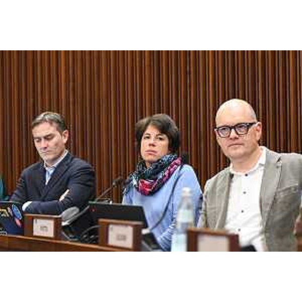 Da sinistra il capogruppo Massimo Moretuzzo, Giulia Massolino e Marco Putto (Patto per l'Autonomia-Civica Fvg) - Da sinistra il capogruppo Massimo Moretuzzo, Giulia Massolino e Marco Putto (Patto per l'Autonomia-Civica Fvg)