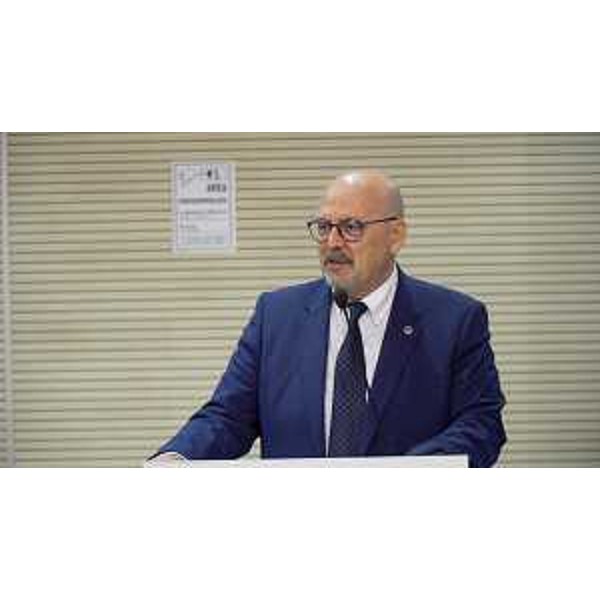 L'assessore Sebastiano Callari nel corso del suo intervento - L'assessore Sebastiano Callari nel corso del suo intervento