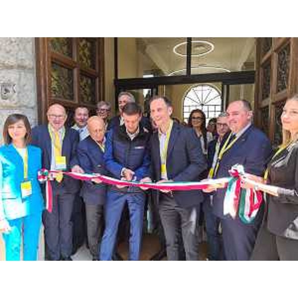 Il governatore Massimiliano Fedriga all'inaugurazione della nuova sede della Coldiretti Fvg a Udine. - Il governatore Massimiliano Fedriga all'inaugurazione della nuova sede della Coldiretti Fvg a Udine.