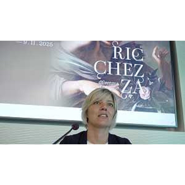 Lassessore regionale alle Finanze Barbara Zilli lla presentazione della prossima mostra di Illegio «Ricchezza. Dilemma perenne», - Lassessore regionale alle Finanze Barbara Zilli lla presentazione della prossima mostra di Illegio «Ricchezza. Dilemma perenne»,