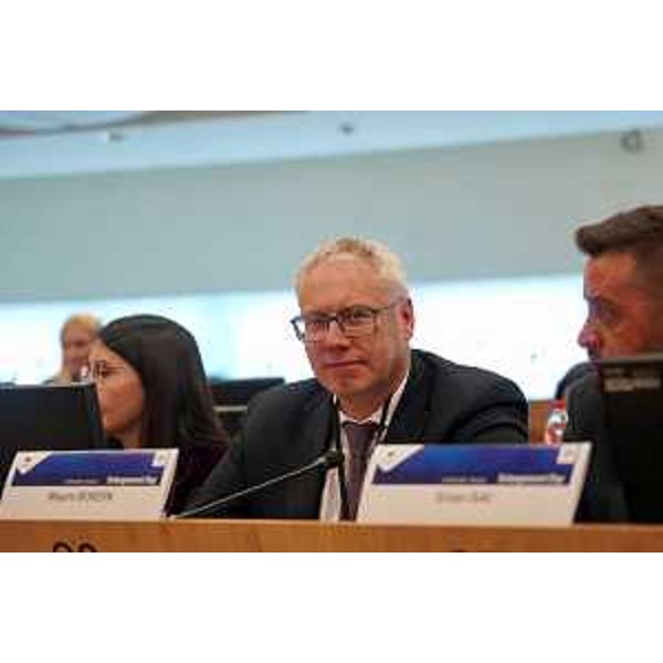 Un'altra immagine del presidente Bordin a Bruxelles - Un'altra immagine del presidente Bordin a Bruxelles