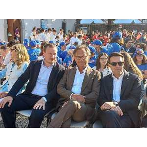 Da destra i consiglieri Igor Treleani, Mauro Di Bert e Massimiliano Pozzo - Da destra i consiglieri Igor Treleani, Mauro Di Bert e Massimiliano Pozzo