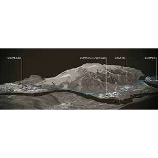 Un rendering del tracciato del secondo lotto della ciclovia da Tolmezzo ad Amaro verso la FVG8 dell'Alpe Adria - Un rendering del tracciato del secondo lotto della ciclovia da Tolmezzo ad Amaro verso la FVG8 dell'Alpe Adria