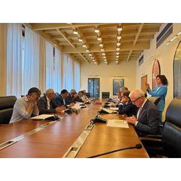 La seduta della Capigruppo nel palazzo del Cr Fvg a Trieste - La seduta della Capigruppo nel palazzo del Cr Fvg a Trieste