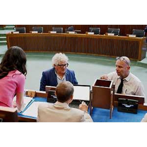 Il momento dell'elezione del nuovo segretario della IV Commissione consiliare - Il momento dell'elezione del nuovo segretario della IV Commissione consiliare