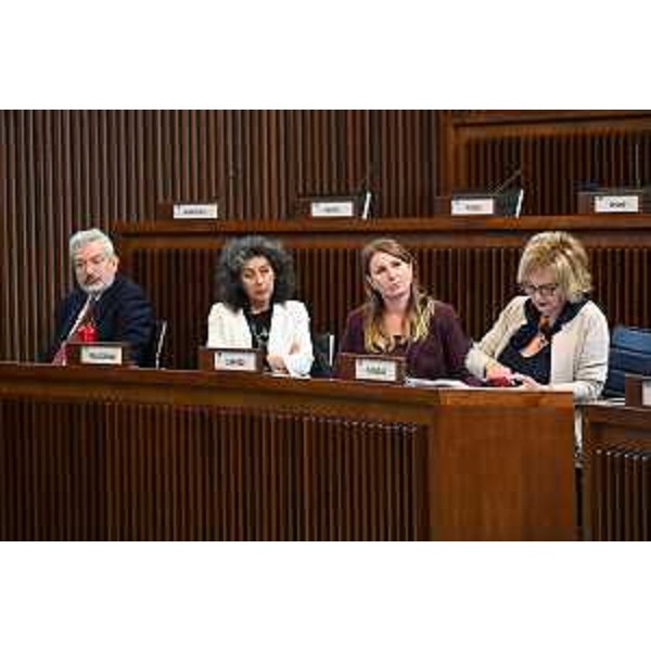 Furio Honsell (Open Sinistra Fvg), Serena Pellegrino (Avs), Rosaria Capozzi (M5S) e Laura Fasiolo (Pd) - Furio Honsell (Open Sinistra Fvg), Serena Pellegrino (Avs), Rosaria Capozzi (M5S) e Laura Fasiolo (Pd)