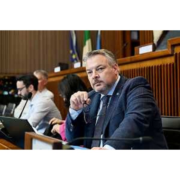 Il presidente della V Commissione, Diego Bernardis (Fp) - Il presidente della V Commissione, Diego Bernardis (Fp)