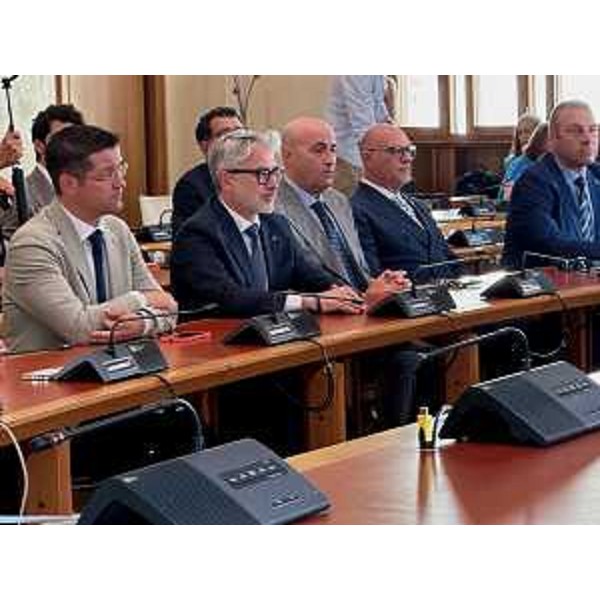 Markus Maurmair (FdI), primo da sinistra, all'incontro a Pordenone - Markus Maurmair (FdI), primo da sinistra, all'incontro a Pordenone