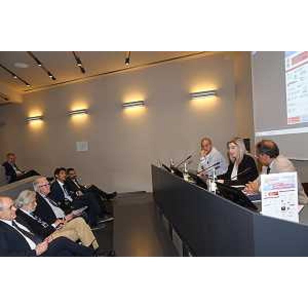 L'assessore Amirante nel corso del suo intervento - L'assessore Amirante nel corso del suo intervento