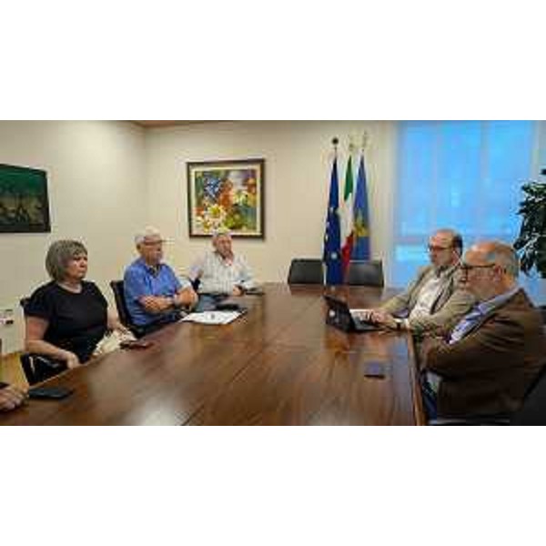 L'assessore Riccardi nel corso dell'incontro - L'assessore Riccardi nel corso dell'incontro