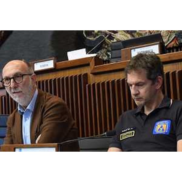 A sinistra lassessore alla Protezione civile Riccardo Riccardi. - A sinistra lassessore alla Protezione civile Riccardo Riccardi. 