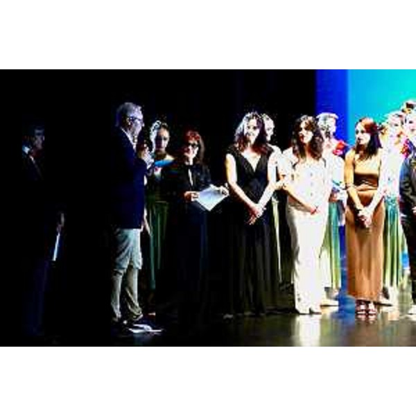 Un momento dell'intervento del presidente Bordin sul palco del "Giovanni da Udine" - Un momento dell'intervento del presidente Bordin sul palco del "Giovanni da Udine"