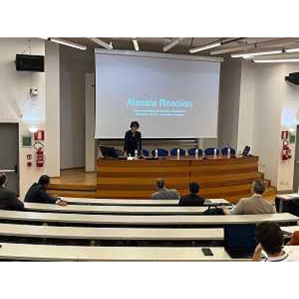 L'assessore regionale al Lavoro, formazione, istruzione, ricerca, università e famiglia Alessia Rosolen all'apertura del convegno Ital-IA 2025 - L'assessore regionale al Lavoro, formazione, istruzione, ricerca, università e famiglia Alessia Rosolen all'apertura del convegno Ital-IA 2025