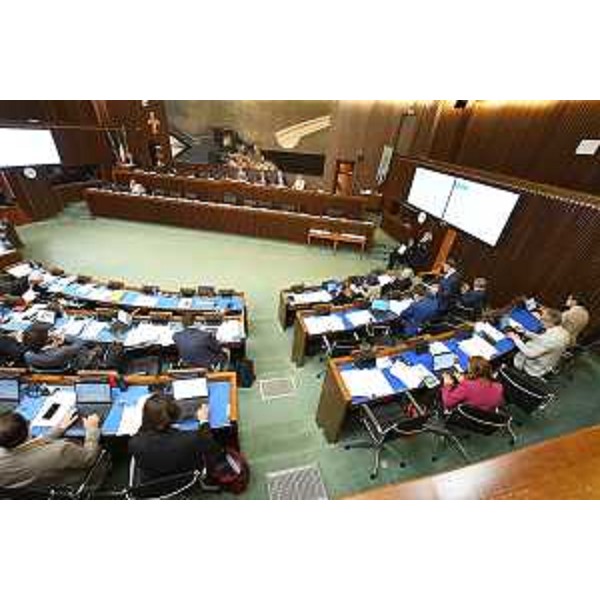 Un momento dei lavori del Consiglio regionale - Un momento dei lavori del Consiglio regionale