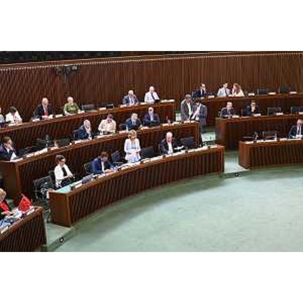 Un momento dei lavori del Consiglio regionale - Un momento dei lavori del Consiglio regionale