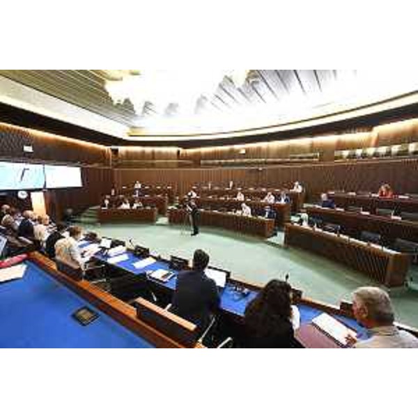 Un momento dei lavori della I Commissione - Un momento dei lavori della I Commissione 