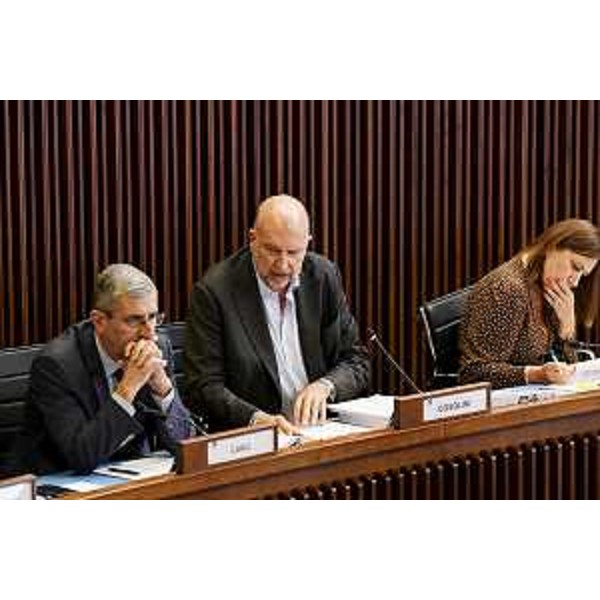 Da sinistra Andrea Carli, Roberto Cosolini e Manuela Celotti, consiglieri del Pd - Da sinistra Andrea Carli, Roberto Cosolini e Manuela Celotti, consiglieri del Pd