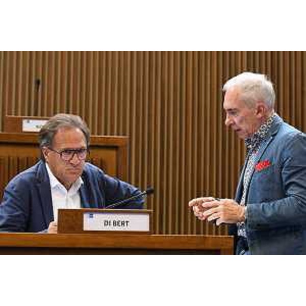 Mauro Di Bert (Fp) con Roberto Novelli (FI) - Mauro Di Bert (Fp) con Roberto Novelli (FI)