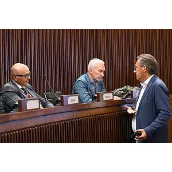 Michele Lobianco e Riccardo Novelli (FI) a colloquio con Mauro Di Bert (Fp) - Michele Lobianco e Riccardo Novelli (FI) a colloquio con Mauro Di Bert (Fp)