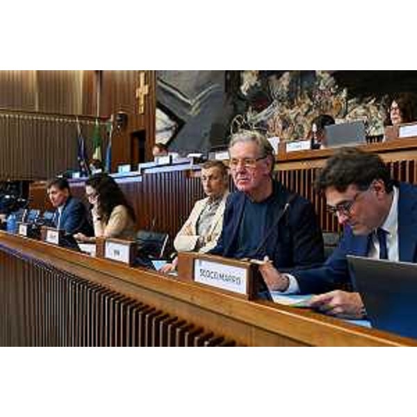 L'assessore Fvg alla Difesa dell'ambiente, Fabio Scoccimarro, durante i lavori della IV Commissione - L'assessore Fvg alla Difesa dell'ambiente, Fabio Scoccimarro, durante i lavori della IV Commissione