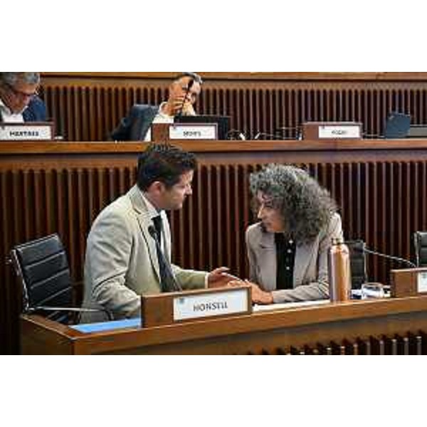 Da sinistra Markus Maurmair (FdI) e Serena Pellegrino (Avs) - Da sinistra Markus Maurmair (FdI) e Serena Pellegrino (Avs)