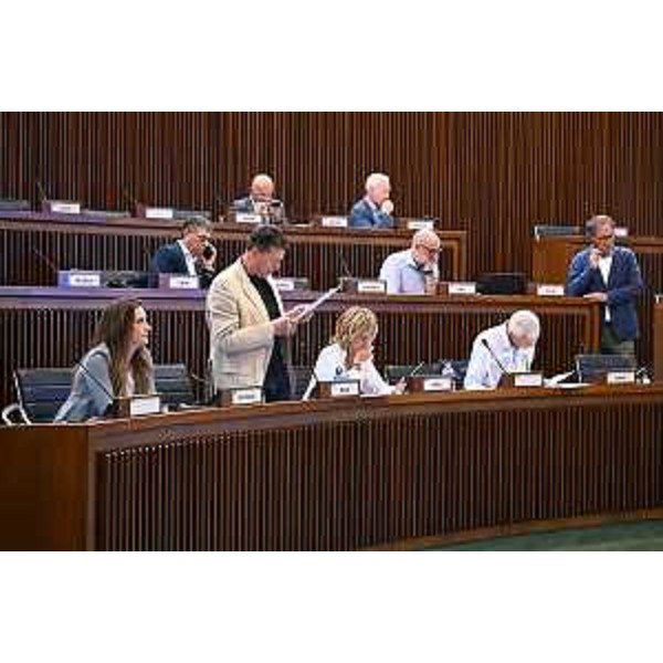 L'intervento di Alberto Budai (Lega) dai banchi della Maggioranza - L'intervento di Alberto Budai (Lega) dai banchi della Maggioranza