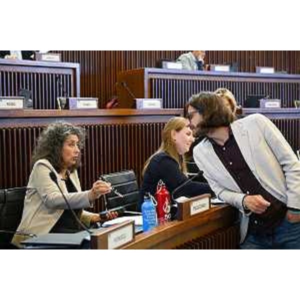 Serena Pellegrino (Avs) con Enrico Bullian (Patto-Civica Fvg) - Serena Pellegrino (Avs) con Enrico Bullian (Patto-Civica Fvg)