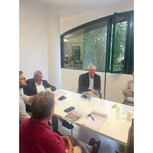 Un'altra immagine della visita del presidente Bordin - Un'altra immagine della visita del presidente Bordin