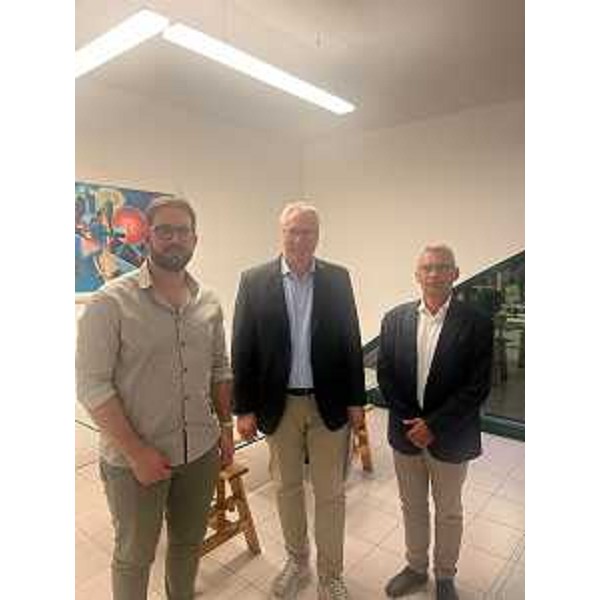 Un'altra immagine del sopralluogo con la dirigenza di Anbima - Un'altra immagine del sopralluogo con la dirigenza di Anbima