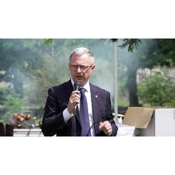 L'assessore regionale alle Risorse agroalimentari e forestali, Stefano Zannier, durante il suo intervento - L'assessore regionale alle Risorse agroalimentari e forestali, Stefano Zannier, durante il suo intervento