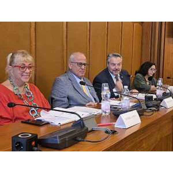 L'assessore Patrizia Artico, il sindaco Rodolfo Ziberna e il presidente Diego Bernardis (Fedriga peresidente) - L'assessore Patrizia Artico, il sindaco Rodolfo Ziberna e il presidente Diego Bernardis (Fedriga peresidente)