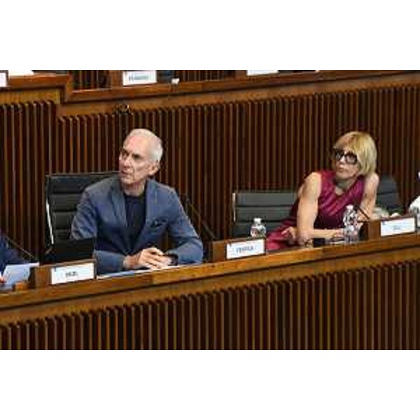 Roberto Novelli (FI), presidente della VI Commissione, e Ketty Segatti, direttore centrale della Regione in materia di ricerca e innovazione - Roberto Novelli (FI), presidente della VI Commissione, e Ketty Segatti, direttore centrale della Regione in materia di ricerca e innovazione