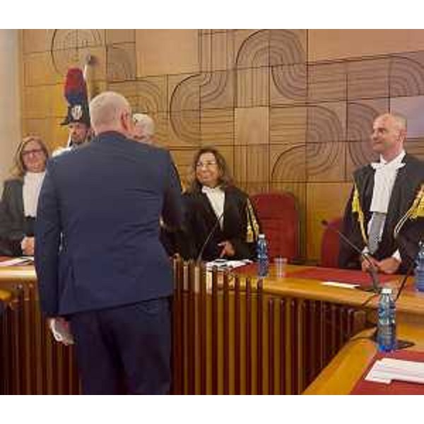 Il presidente Bordin con la presidente della Sezione regionale di controllo, Emanuela Pesel - Il presidente Bordin con la presidente della Sezione regionale di controllo, Emanuela Pesel