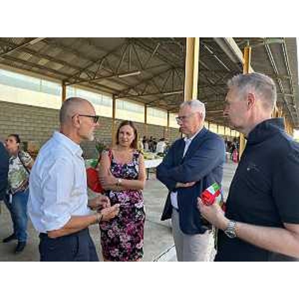 Fabio Gallici, Manuela Celotti, il presidente del Cr Fvg, Mauro Bordin, e il sindaco di Ronchis, Manfredi Michelutto - Fabio Gallici, Manuela Celotti, il presidente del Cr Fvg, Mauro Bordin, e il sindaco di Ronchis, Manfredi Michelutto