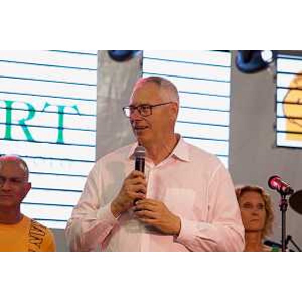Mauro Bordin, presidente del Cr Fvg, durante il suo intervento a San Lorenzo di Sedegliano - Mauro Bordin, presidente del Cr Fvg, durante il suo intervento a San Lorenzo di Sedegliano