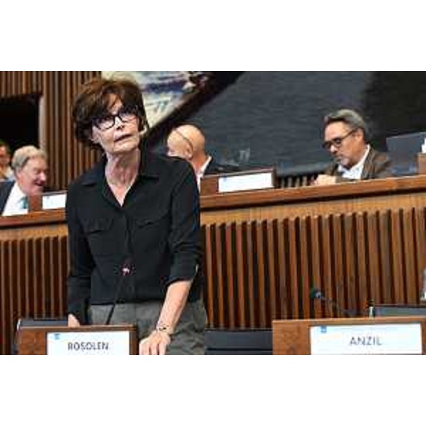 L'assessore regionale a Lavoro, istruzione, formazione, famiglia e ricerca Alessia Rosolen oggi in Aula per la discussioen dell'assestamento di bilancio - L'assessore regionale a Lavoro, istruzione, formazione, famiglia e ricerca Alessia Rosolen oggi in Aula per la discussioen dell'assestamento di bilancio