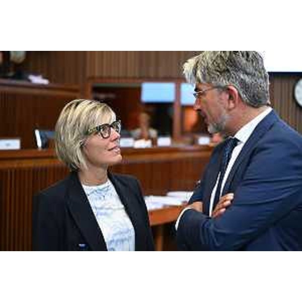 L'assessore regionale alle Finanze, Barbara Zilli e il capogruppo della Lega Antonio Calligaris - L'assessore regionale alle Finanze, Barbara Zilli e il capogruppo della Lega Antonio Calligaris