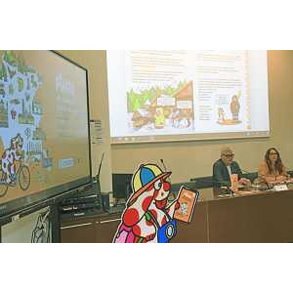 Un momento della presentazione di "Pimpa alla scoperta del Friuli Venezia Giulia". - Un momento della presentazione di "Pimpa alla scoperta del Friuli Venezia Giulia".