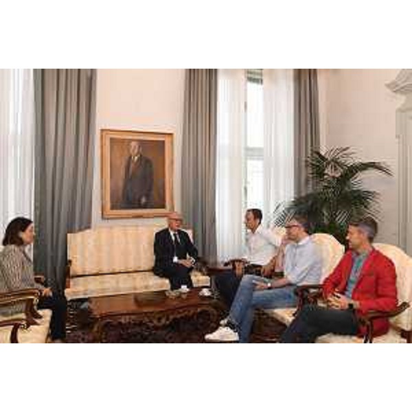 Lincontro tra il governatore Massimiliano Fedriga, il nuovo prefetto di Trieste e Commissario di Governo Giuseppe Petronzi e l'assessore regionale alla Sicurezza, Pierpaolo Roberti. - Lincontro tra il governatore Massimiliano Fedriga, il nuovo prefetto di Trieste e Commissario di Governo Giuseppe Petronzi e l'assessore regionale alla Sicurezza, Pierpaolo Roberti.