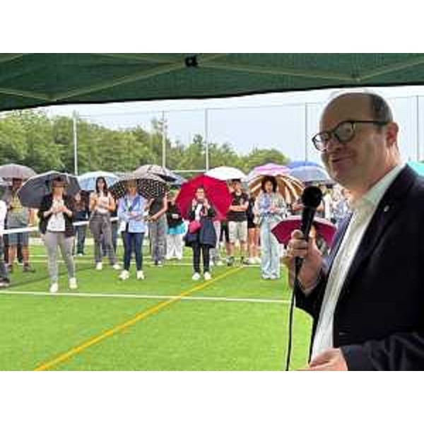 Il vice governatore con delega a Cultura e sport Mario Anzil allinaugurazione del campo sportivo a Carpacco di Dignano - Il vice governatore con delega a Cultura e sport Mario Anzil allinaugurazione del campo sportivo a Carpacco di Dignano