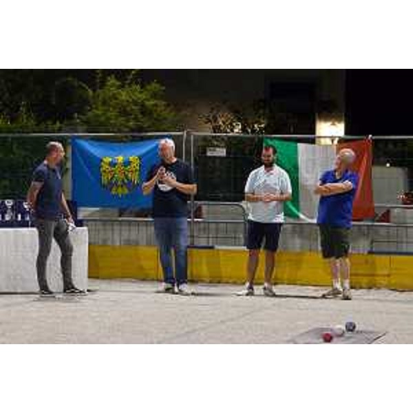 Il presidente Bordin interviene a "Bocce in piazza", a Varmo - Il presidente Bordin interviene a "Bocce in piazza", a Varmo