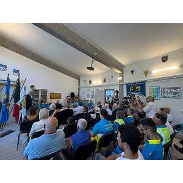 Un momento dell'evento organizzato in occasione del quarantesimo anniversario della Confraternia della Misericordia- - Un momento dell'evento organizzato in occasione del quarantesimo anniversario della Confraternia della Misericordia-
