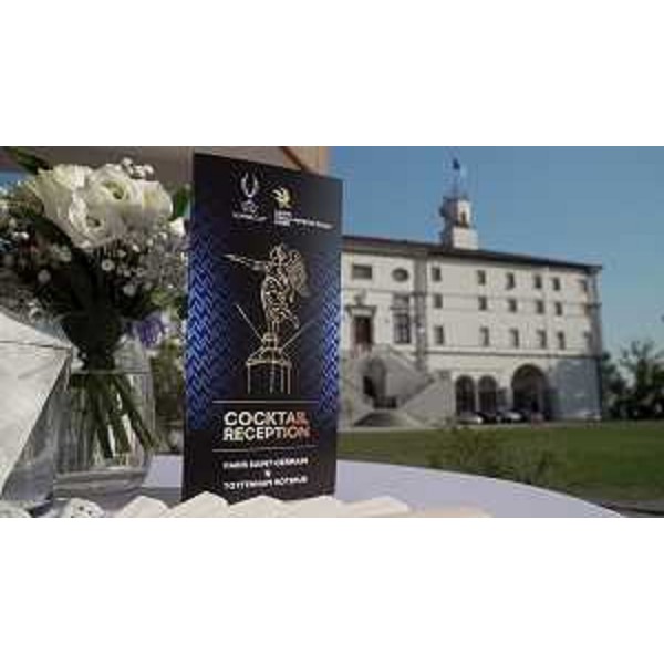 Il cocktail al Castello di Udine prima della finale della Supercoppa europea di calcio - Il cocktail al Castello di Udine prima della finale della Supercoppa europea di calcio