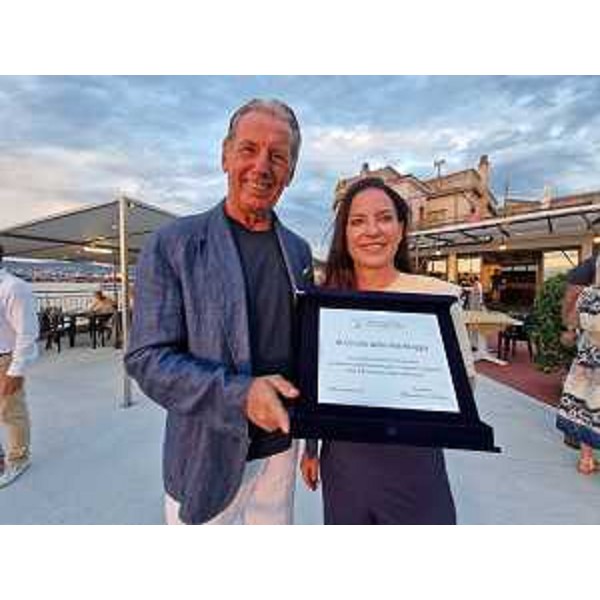 Scoccimarro con la presidente Jelovcich - Scoccimarro con la presidente Jelovcich