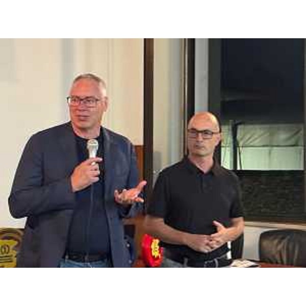 L'intervento del presidente Bordin nella serata di venerdì a Muzzana - L'intervento del presidente Bordin nella serata di venerdì a Muzzana