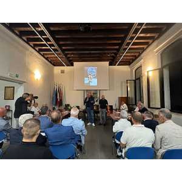 Un altro momento dell'intervento del presidente Bordin a Muzzana - Un altro momento dell'intervento del presidente Bordin a Muzzana