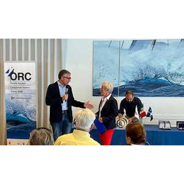 Lassessore regionale alle Autonomie locali Pierpaolo Roberti alla cerimonia di premiazione del Campionato Italiano Orc Double Handed, organizzato nel golfo di Trieste dalla Società triestina della vela. - Lassessore regionale alle Autonomie locali Pierpaolo Roberti alla cerimonia di premiazione del Campionato Italiano Orc Double Handed, organizzato nel golfo di Trieste dalla Società triestina della vela.