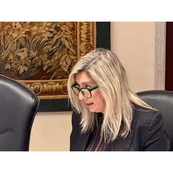 Lassessore regionale alle Infrastrutture e trasporti Cristina Amirante durante la riunone di Giunta del 29 agosto 2025. - Lassessore regionale alle Infrastrutture e trasporti Cristina Amirante durante la riunone di Giunta del 29 agosto 2025.